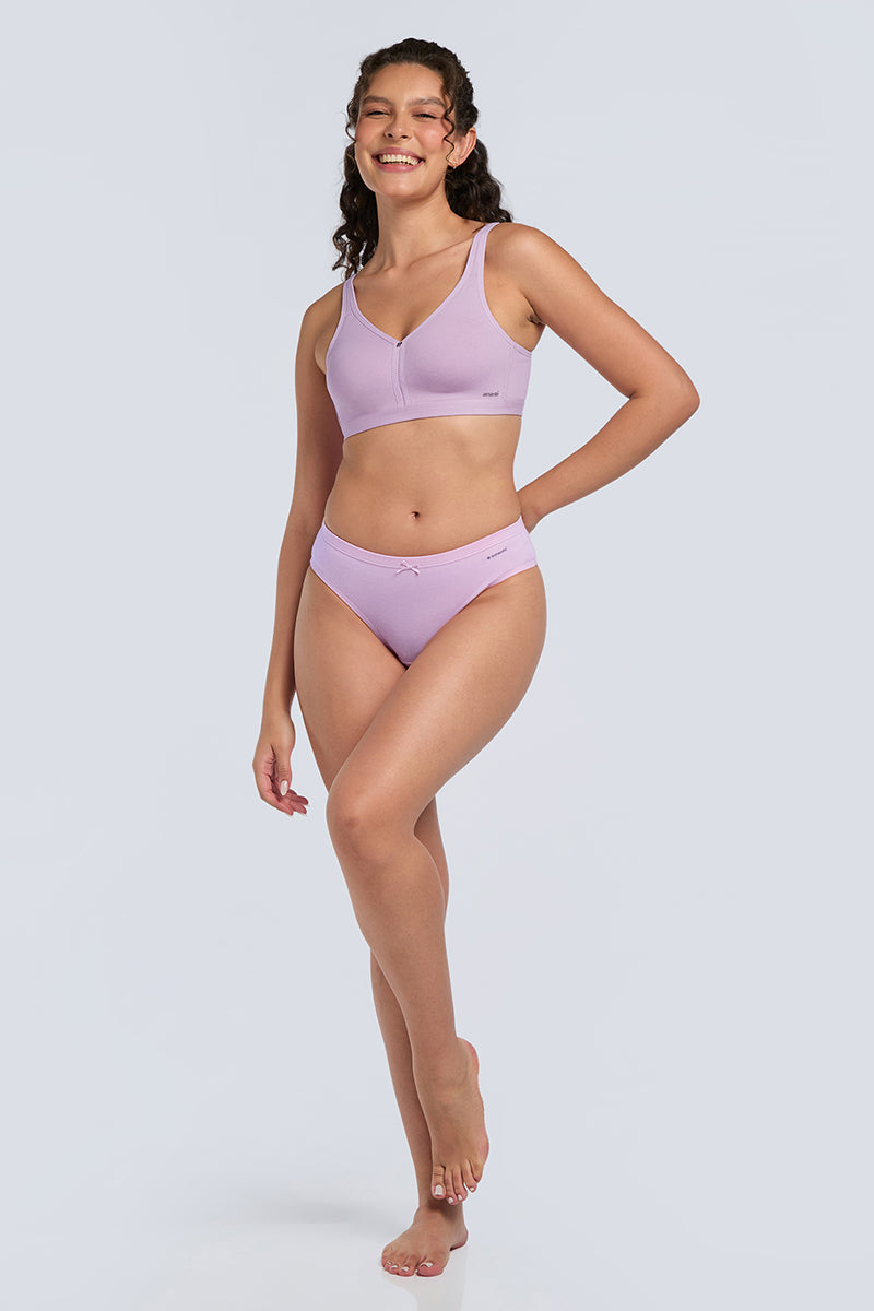 COTTON CHIC SUPPORT BRA - Orchid Bouquet