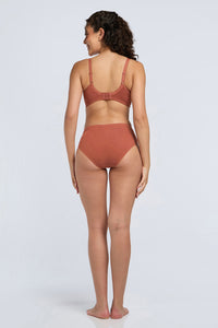 COTTON SUPPER SUPPORT BRA - BURNET BRICK thumbnail 6