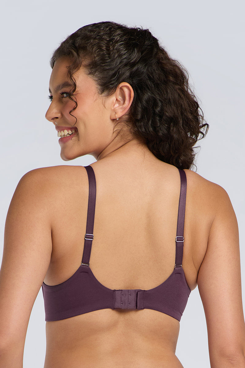 EFFORTLESS SUPPORT BRA - PRUNE PURPLE - Image 2 of 6