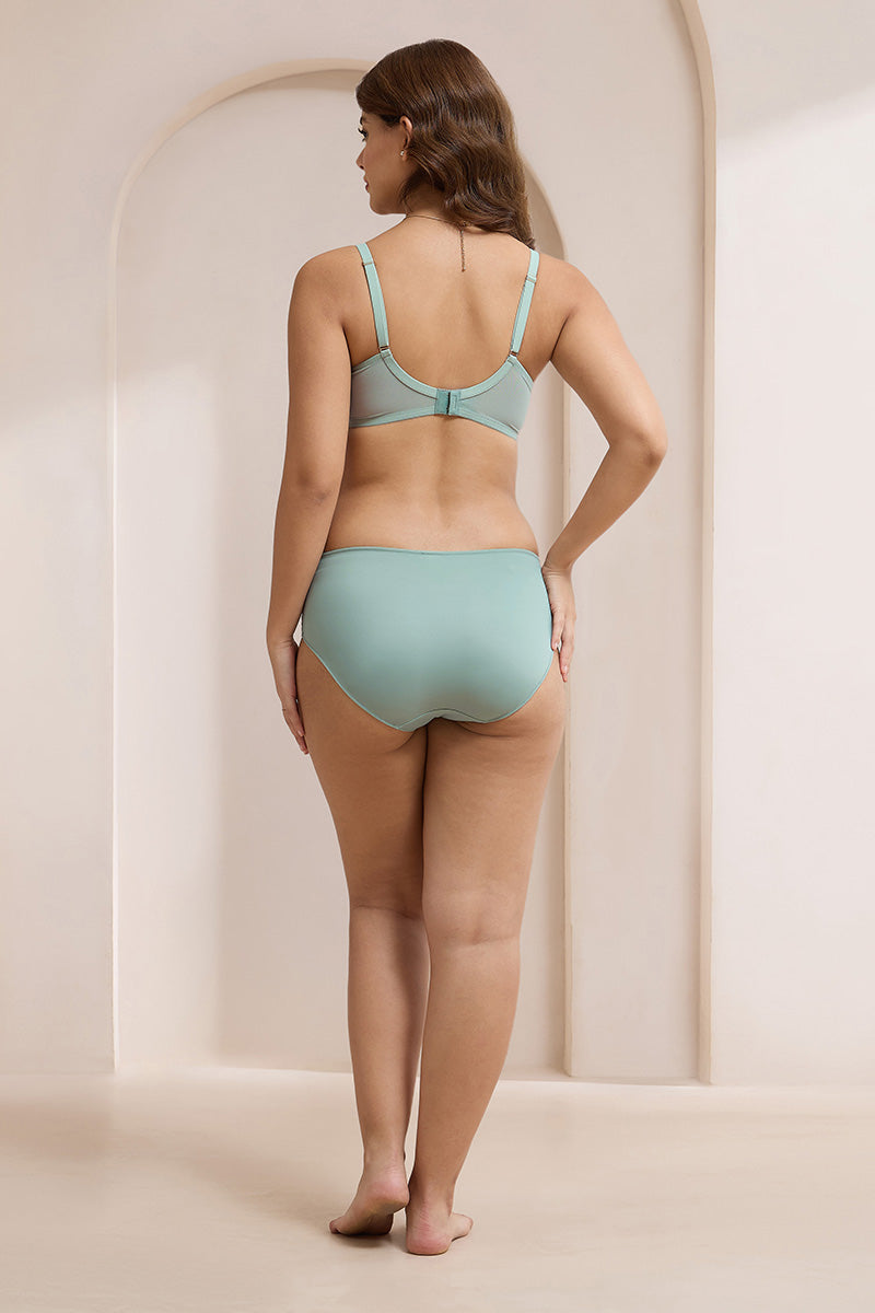 Luxe Support Hipster Panty - Iceberg Green