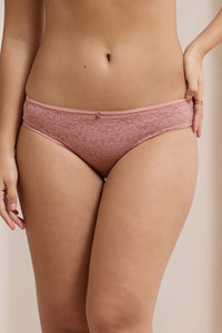 Floral Romance Low Rise Bikini Panty - Ash Rose - color option
