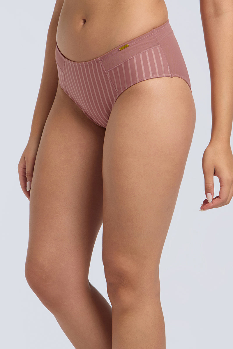 CONTOURED COMFORT SUPPORT PANTY - OLD ROSE - Image 3 of 6
