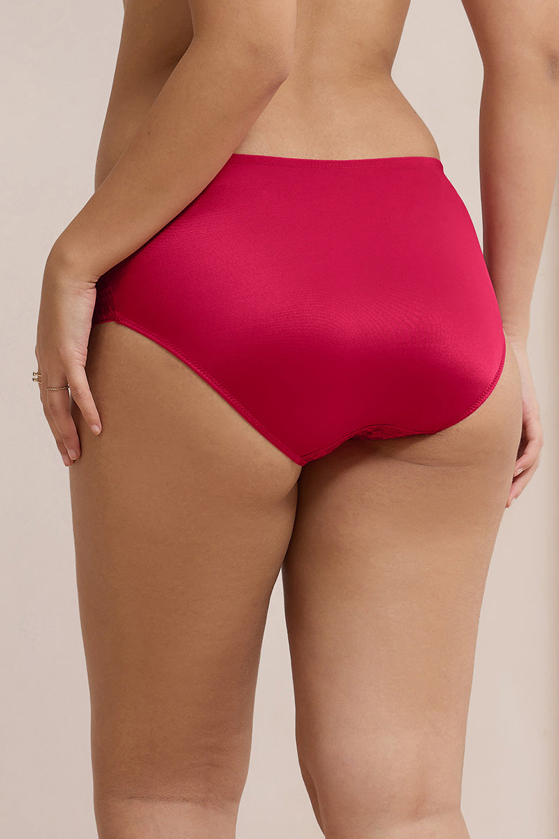 Allure Grace Hipster Panty - Persian Red - Image 3 of 5