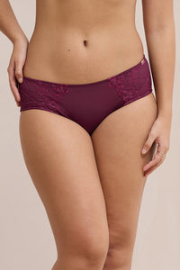 Radiant Hipster Panty - Burgandy - color option