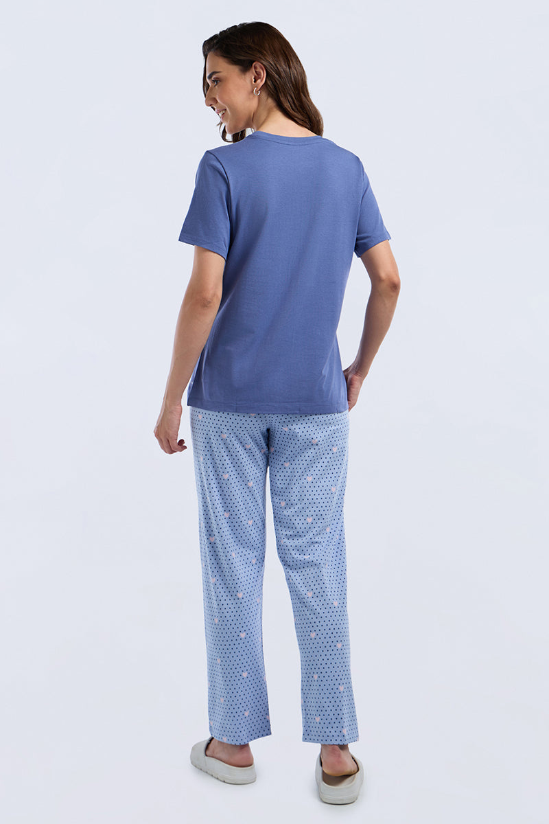 Scoop Neck Sleep Tee - Heart Parade Print - Image 1 of 7