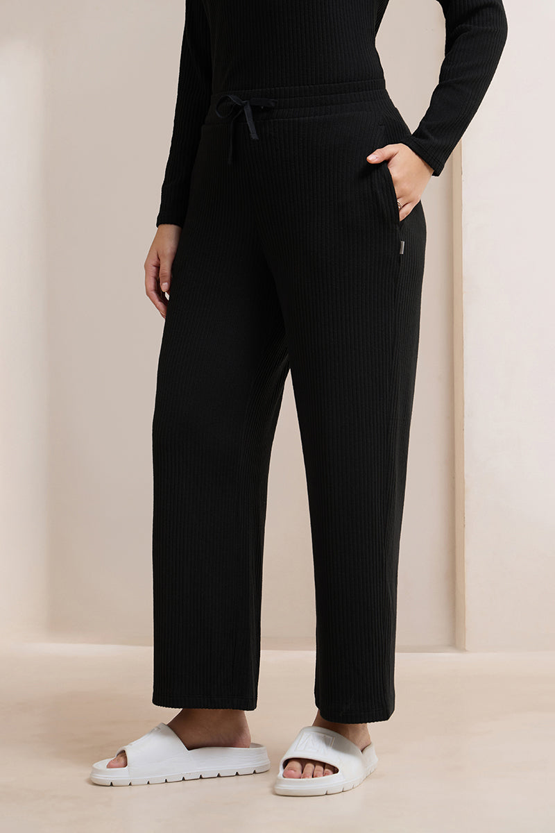 Blissful Rib Lounge Bottom - Storm Black - Image 3 of 5