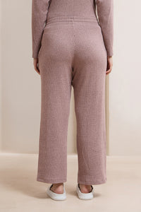 Blissful Rib Lounge Bottom - Pale Pink thumbnail 2