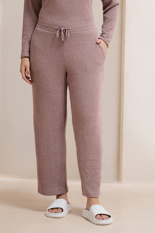 Blissful Rib Lounge Bottom - Pale Pink