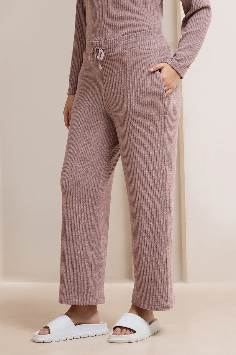 Blissful Rib Lounge Bottom - Pale Pink