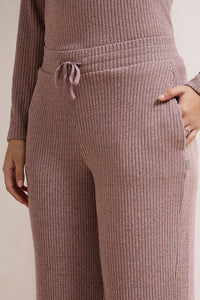 Blissful Rib Lounge Bottom - Pale Pink thumbnail 4