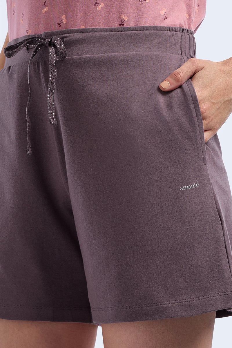 Sleep Shorts - Black Plum - Image 5 of 7