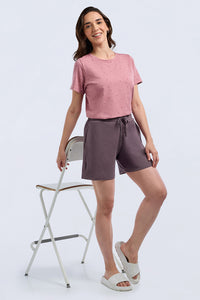 Sleep Shorts - Black Plum thumbnail 7