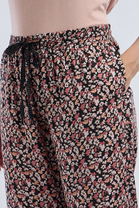 Full Length PJ Bottom - Peach Floral Print thumbnail 3