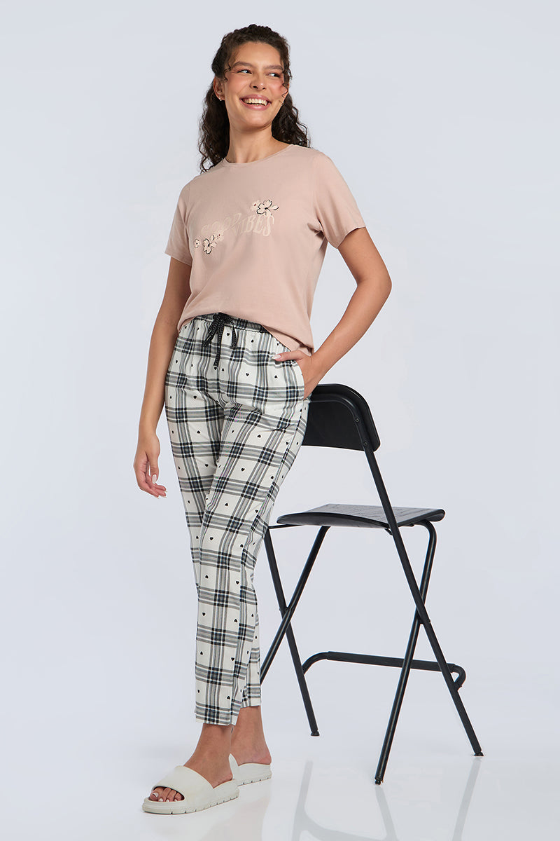 Full Length PJ Bottom - Boxy Bloom Print - Image 1 of 6