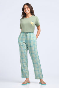 Full Length PJ Bottom - Chambray Checks Print thumbnail 5