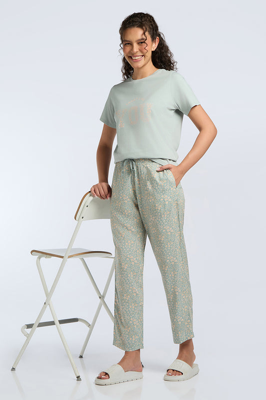 Full Length PJ Bottom - Edenmist Print