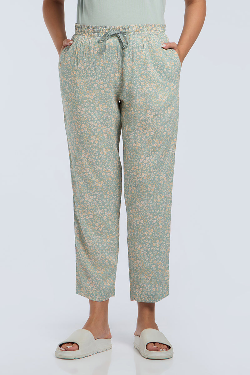 Full Length PJ Bottom - Edenmist Print
