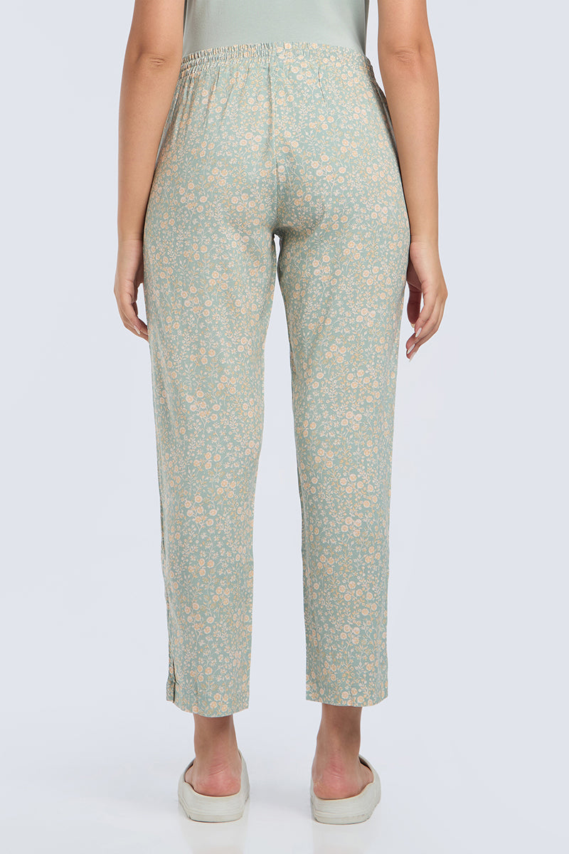 Full Length PJ Bottom - Edenmist Print