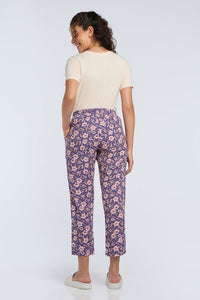 Full Length PJ Bottom - Grape Floral Print thumbnail 5