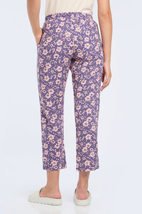 Full Length PJ Bottom - Grape Floral Print thumbnail 6