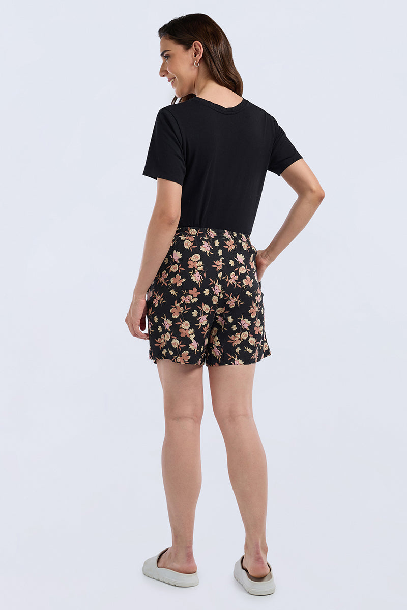 Sleep Shorts - Flora Seranade Print