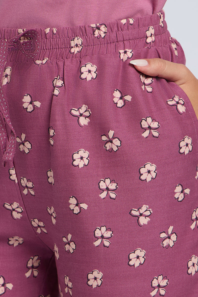 Sleep Shorts - Blossom Aura Print - Image 4 of 6