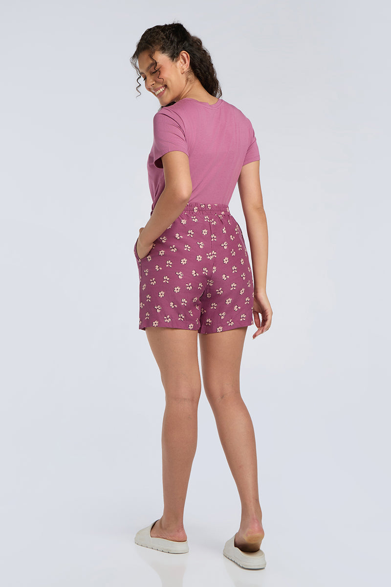 Sleep Shorts - Blossom Aura Print