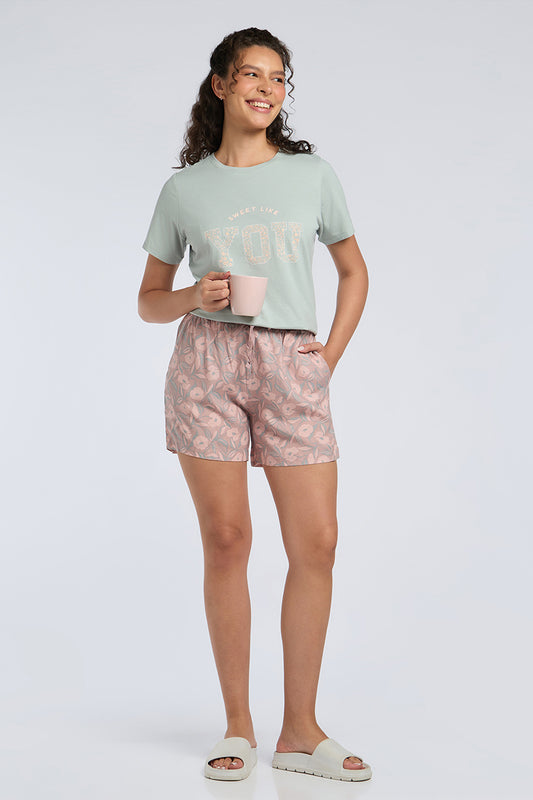 Sleep Shorts - Botanic Bliss Print