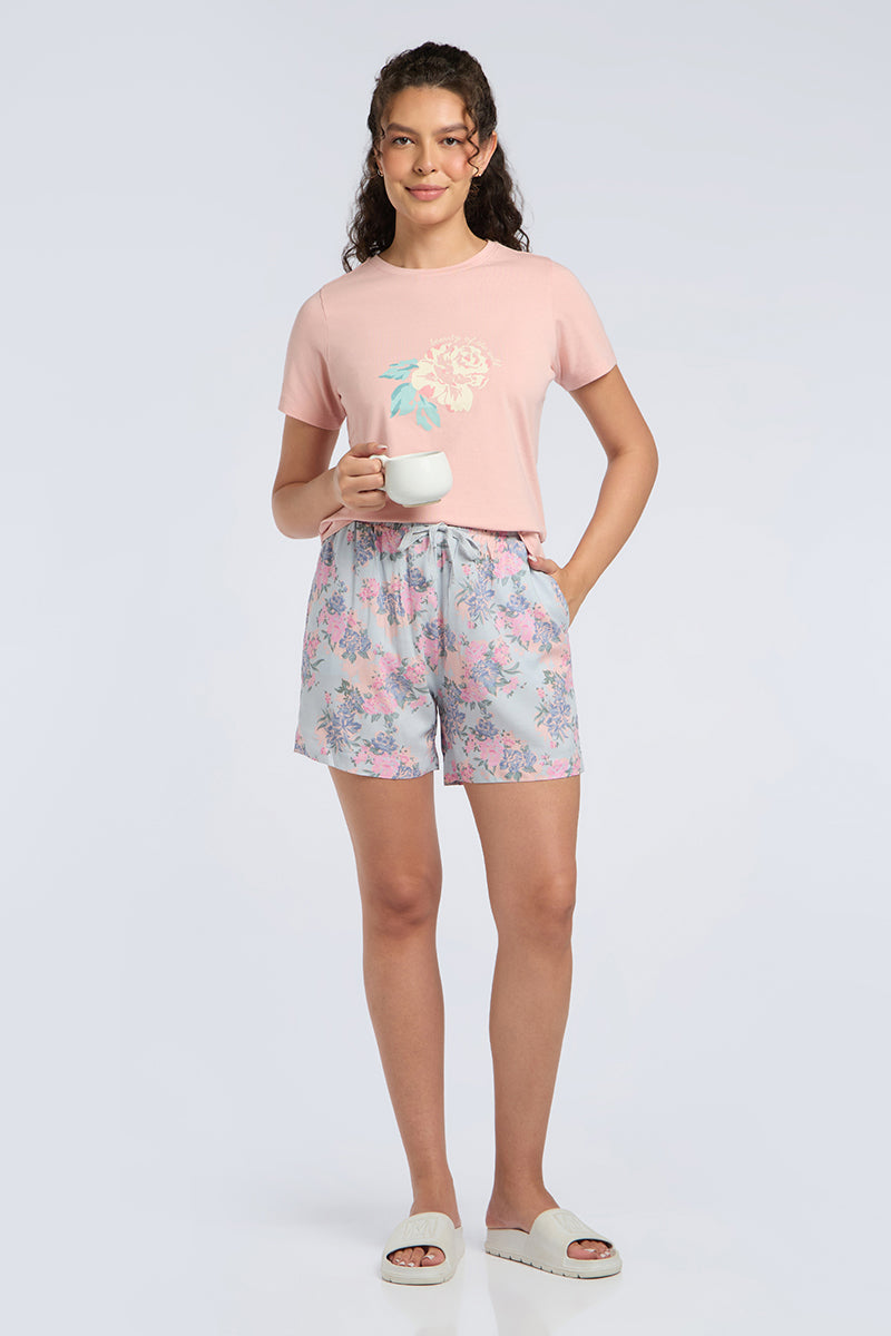 Sleep Shorts - Rose Reverie Print
