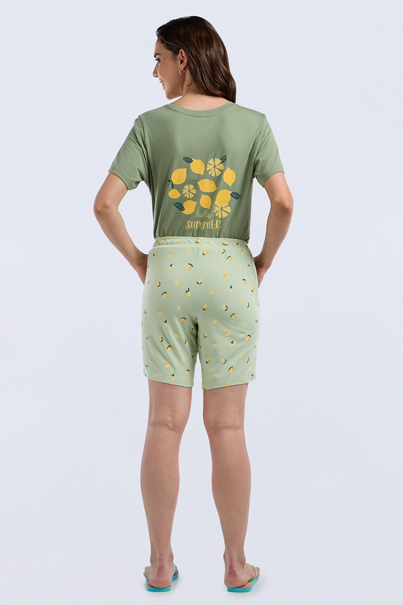 Sleep Shorts - Citrus Splash Print - Image 1 of 5