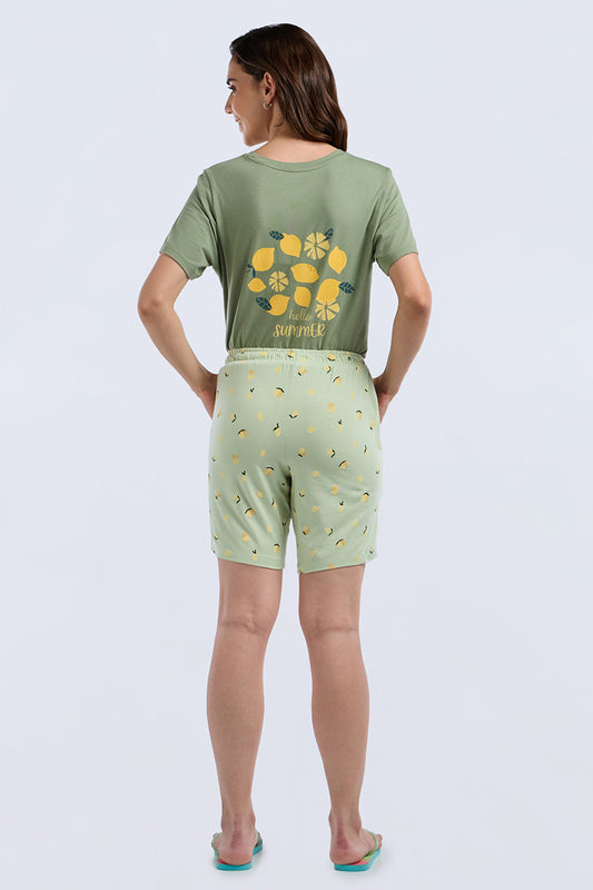 Sleep Shorts - Citrus Splash Print
