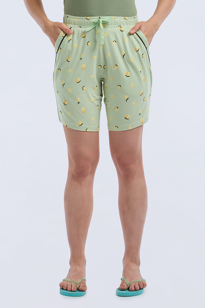 Sleep Shorts - Citrus Splash Print