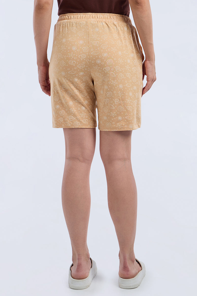 Sleep Shorts - Coastal Curves Print
