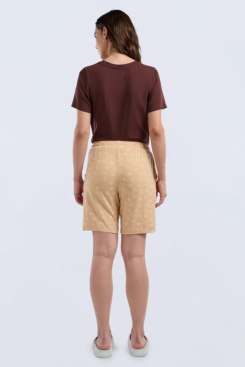 Sleep Shorts - Coastal Curves Print