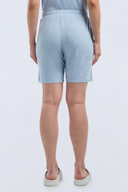 Sleep Shorts - Ocean Botanica Print