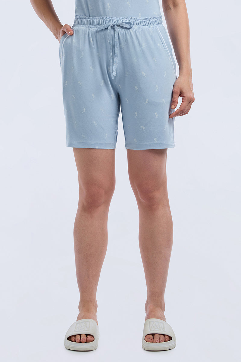 Sleep Shorts - Ocean Botanica Print - Image 3 of 6