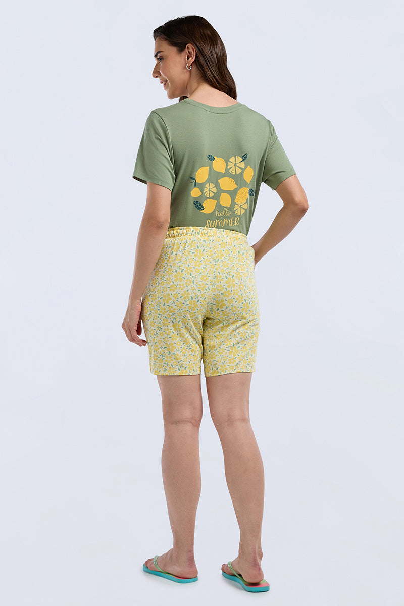 Sleep Shorts - Paradise Petals Print