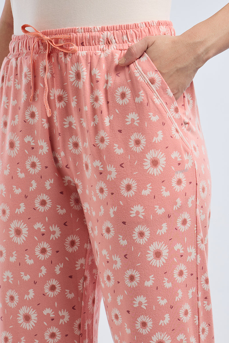 Sleep PJ Bottoms  - Daisy Path Print - Image 5 of 6