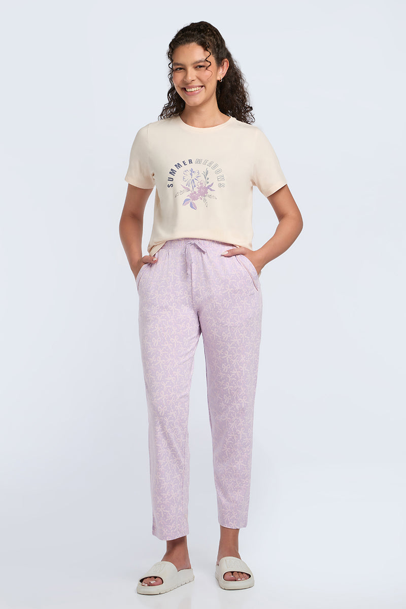 Sleep PJ Bottoms  - Ribbon Parade Print - Image 2 of 6