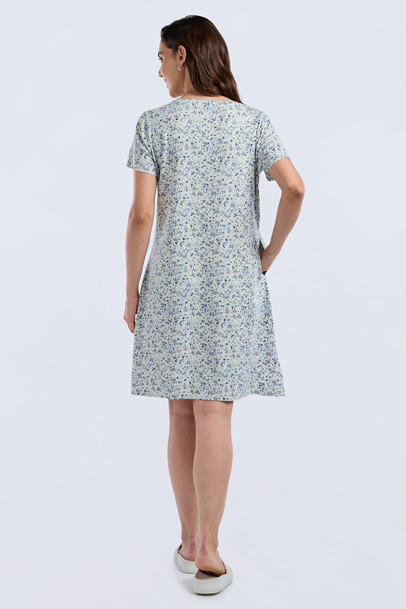 Comfort Sleep Dress - Bloom Mirage Print - Image 1 of 7