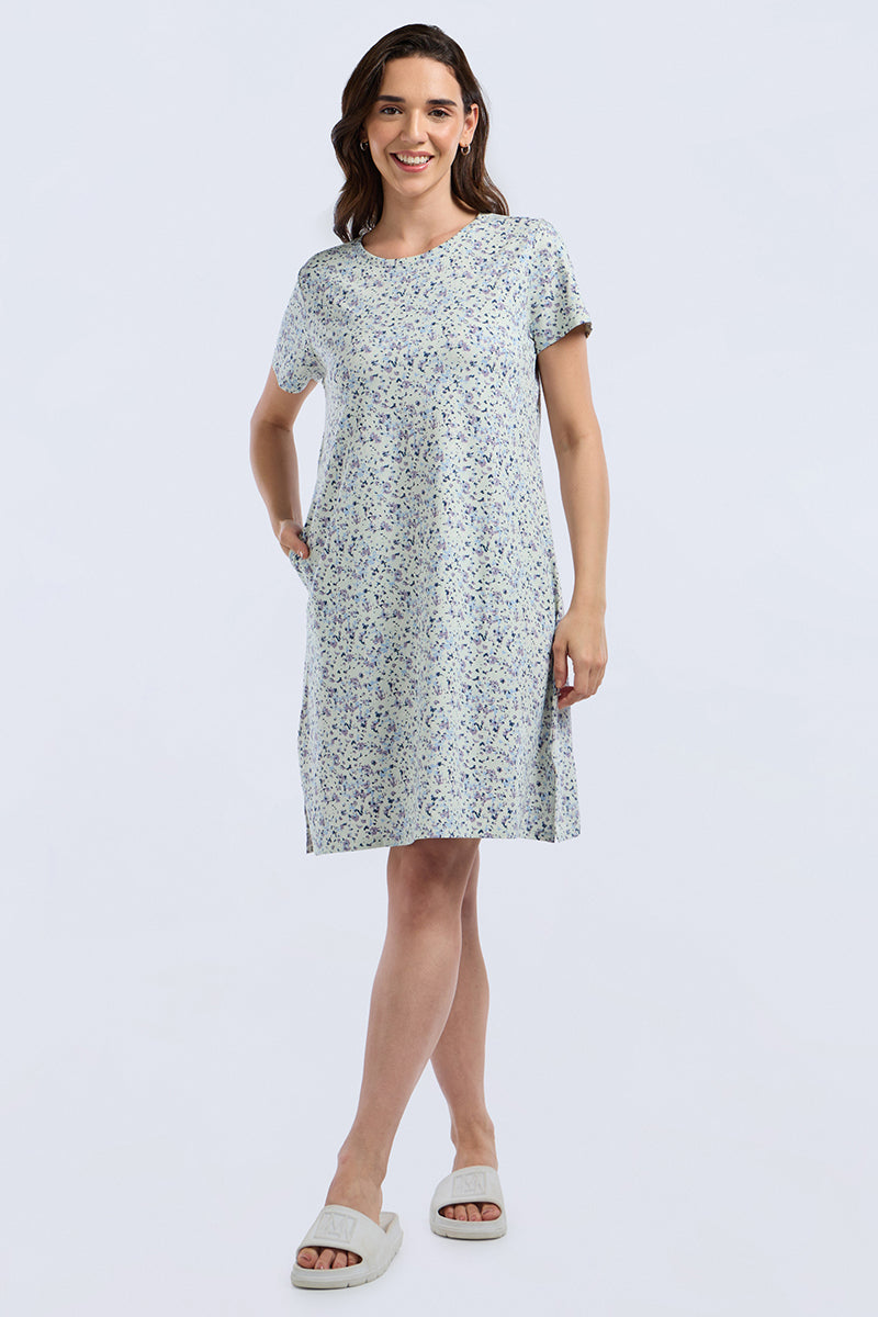 Comfort Sleep Dress - Bloom Mirage Print
