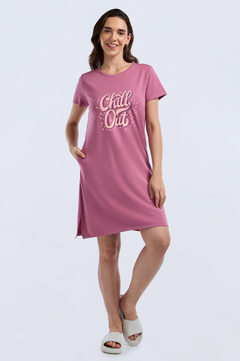 Comfort Sleep Dress - Chill Out Print