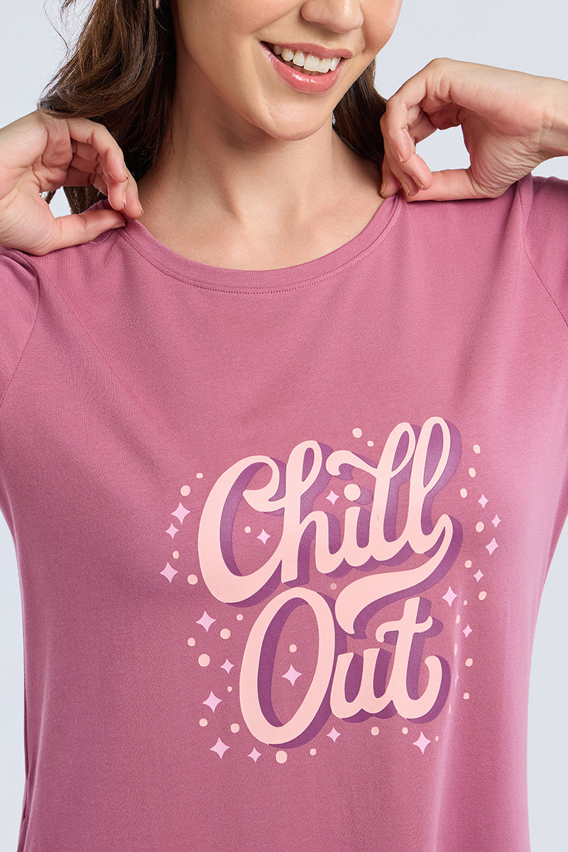 Comfort Sleep Dress - Chill Out Print