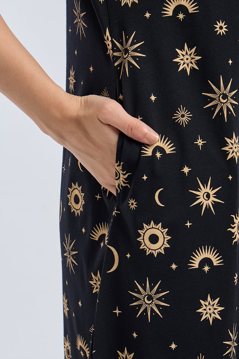 Comfort Sleep Dress - Cosmic Whisper Print - Image 6 of 7