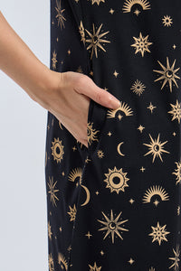 Comfort Sleep Dress - Cosmic Whisper Print thumbnail 6