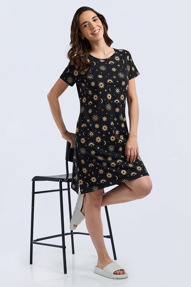 Comfort Sleep Dress - Cosmic Whisper Print - Image 7 of 7