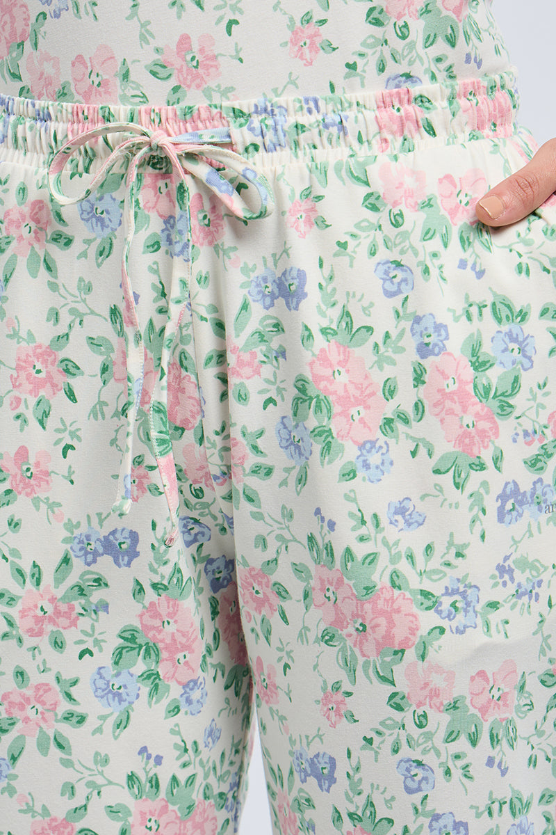 Lounge Laze PJ Set - Blossom Joy Print Set - Image 7 of 7