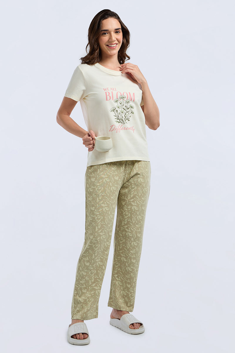 Lounge Laze PJ Set - Flower Muse Print Set - Image 4 of 7