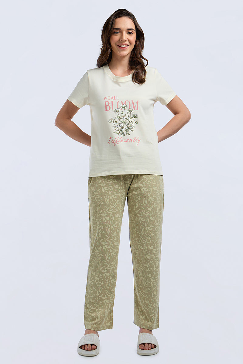 Lounge Laze PJ Set - Flower Muse Print Set