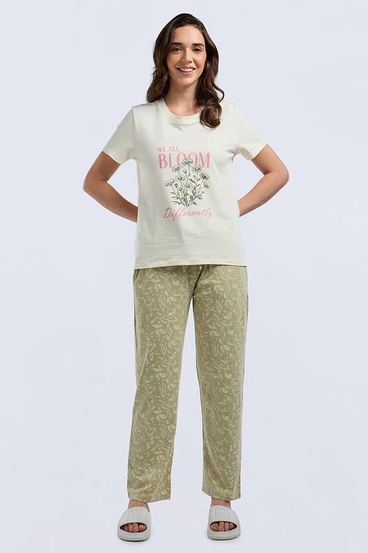 Lounge Laze PJ Set - Flower Muse Print Set